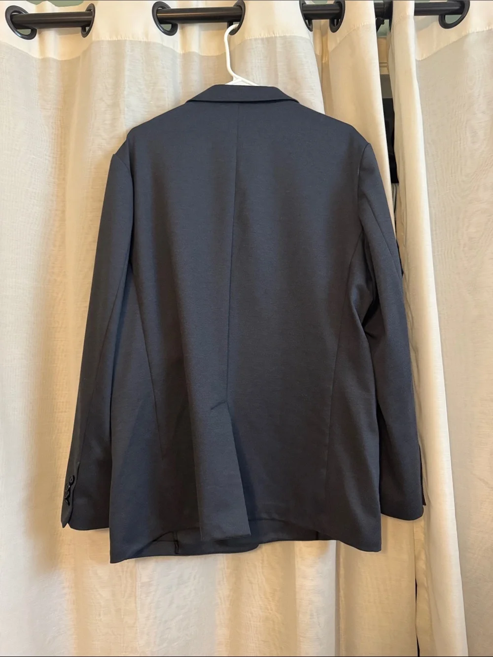 Banana Republic Men's Dark Blue/Gray Single-Breasted Blazer